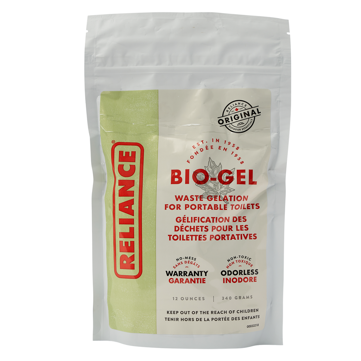 BioGel Waste Gelation Reliance Outdoors